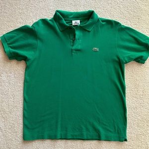 Men’s Lacoste polo. Green